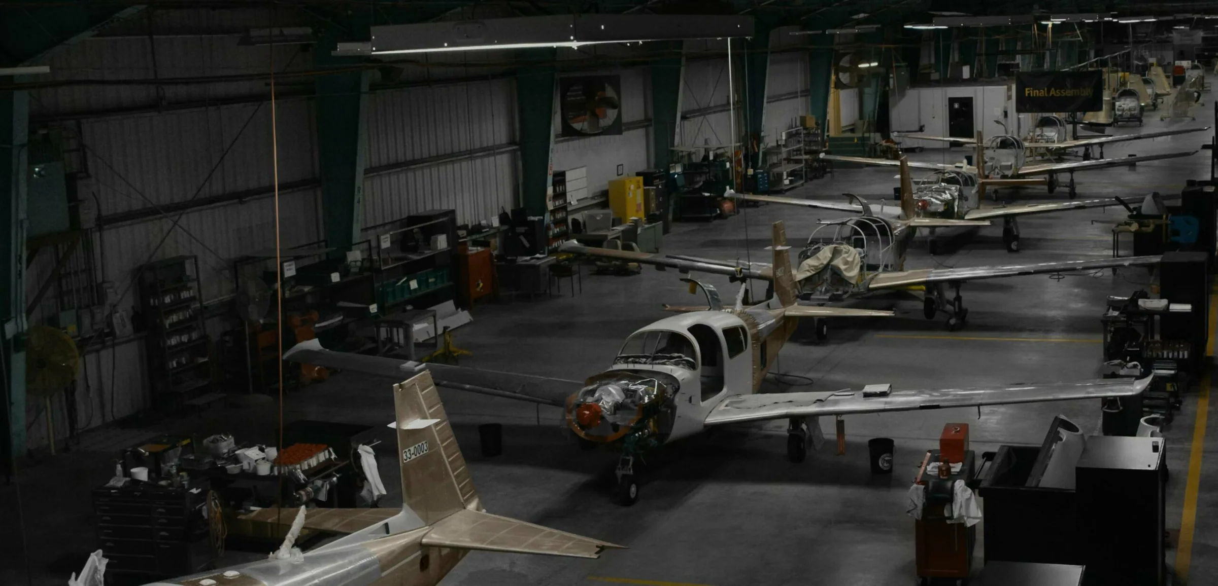 Mooney factory and aircraft production